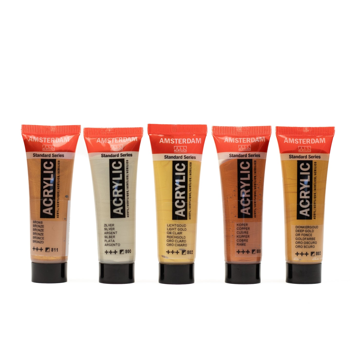 Acrilico Metallizzato Amsterdam Set 5pz da 20ml - Colorificio Sarzi Amadè