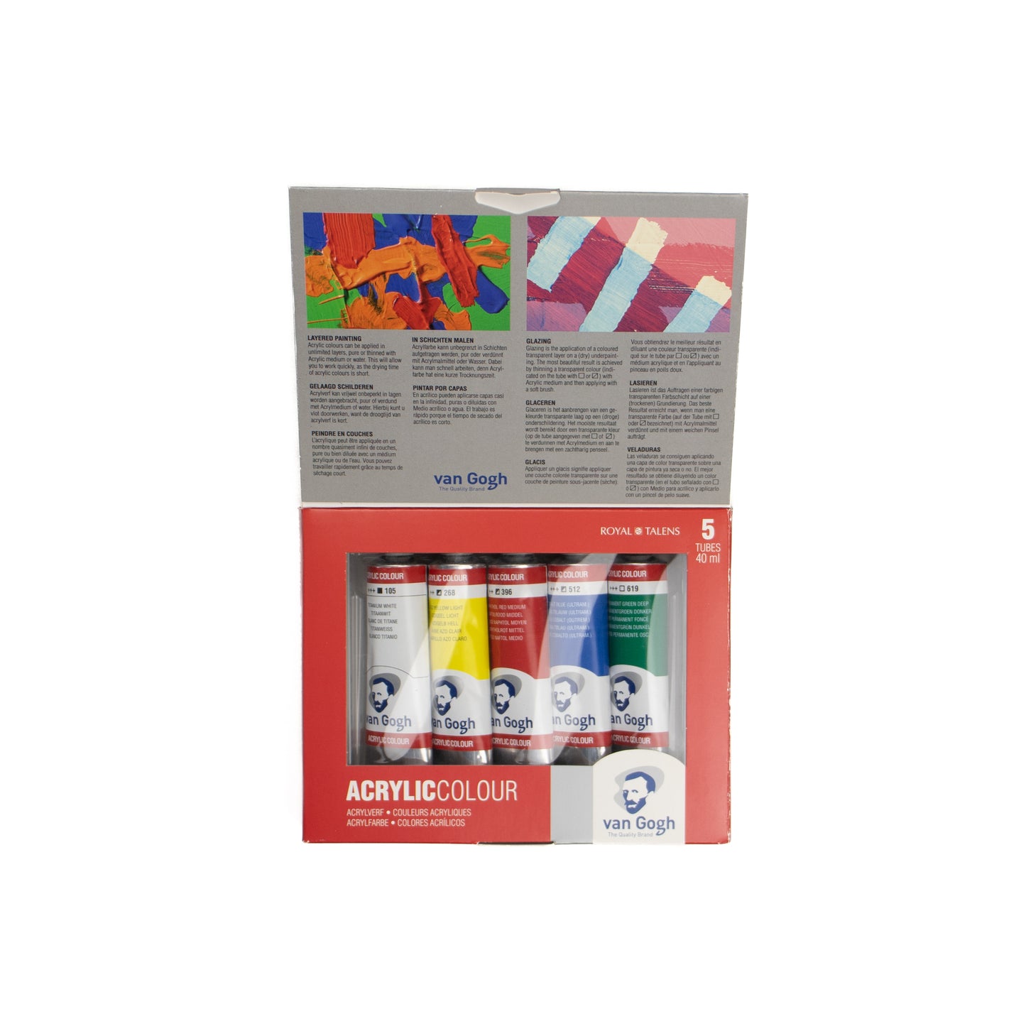 Set 5pz Acrylic Colour Van gogh 40ml - Colorificio Sarzi Amadè