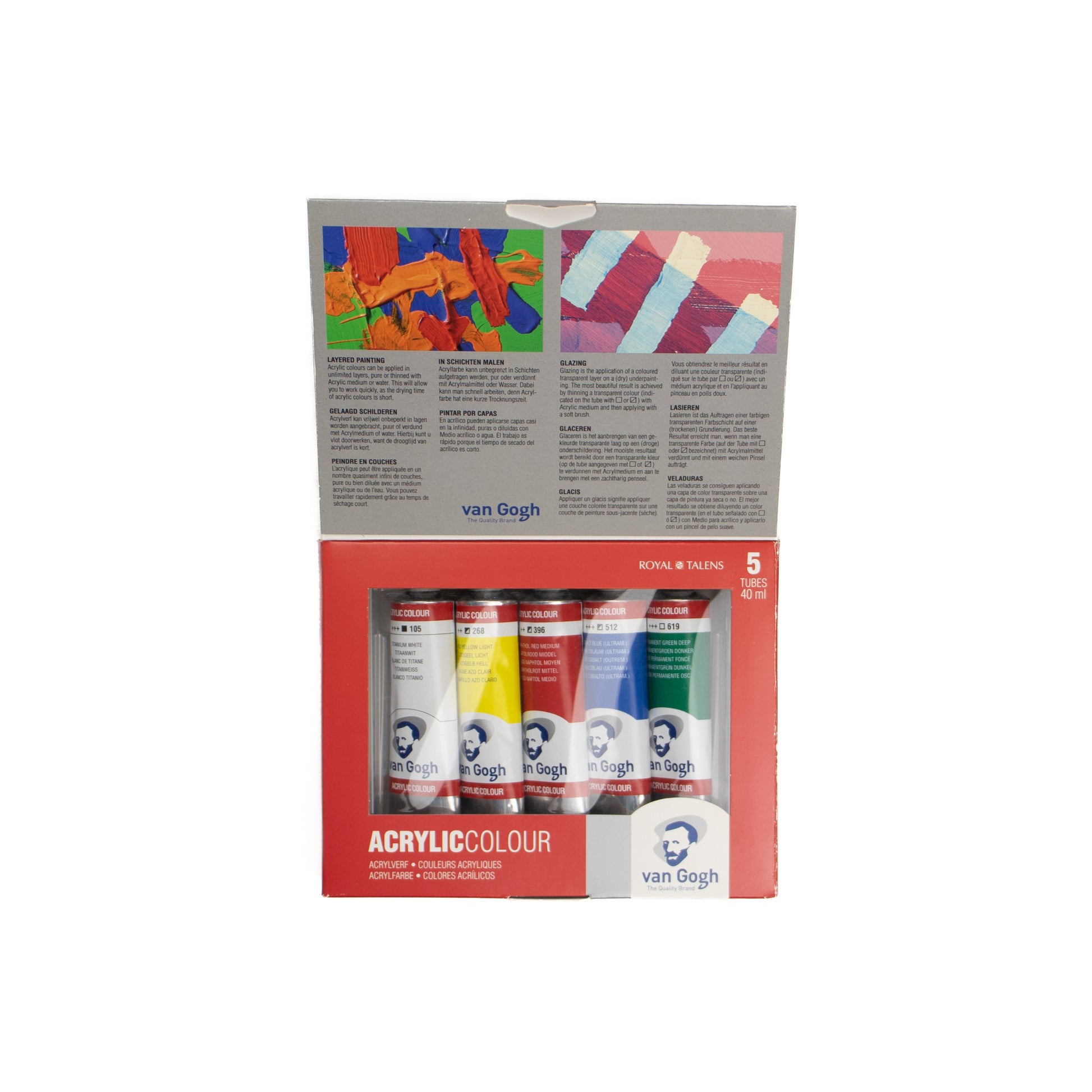 Set 5pz Acrylic Colour Van gogh 40ml - Colorificio Sarzi Amadè